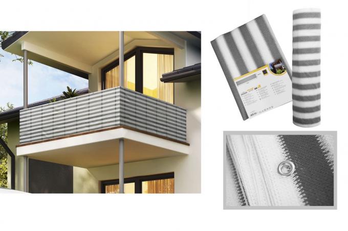 Balkon Hdpe Naungan Net 0.9x5m UV Sail Finishing 4